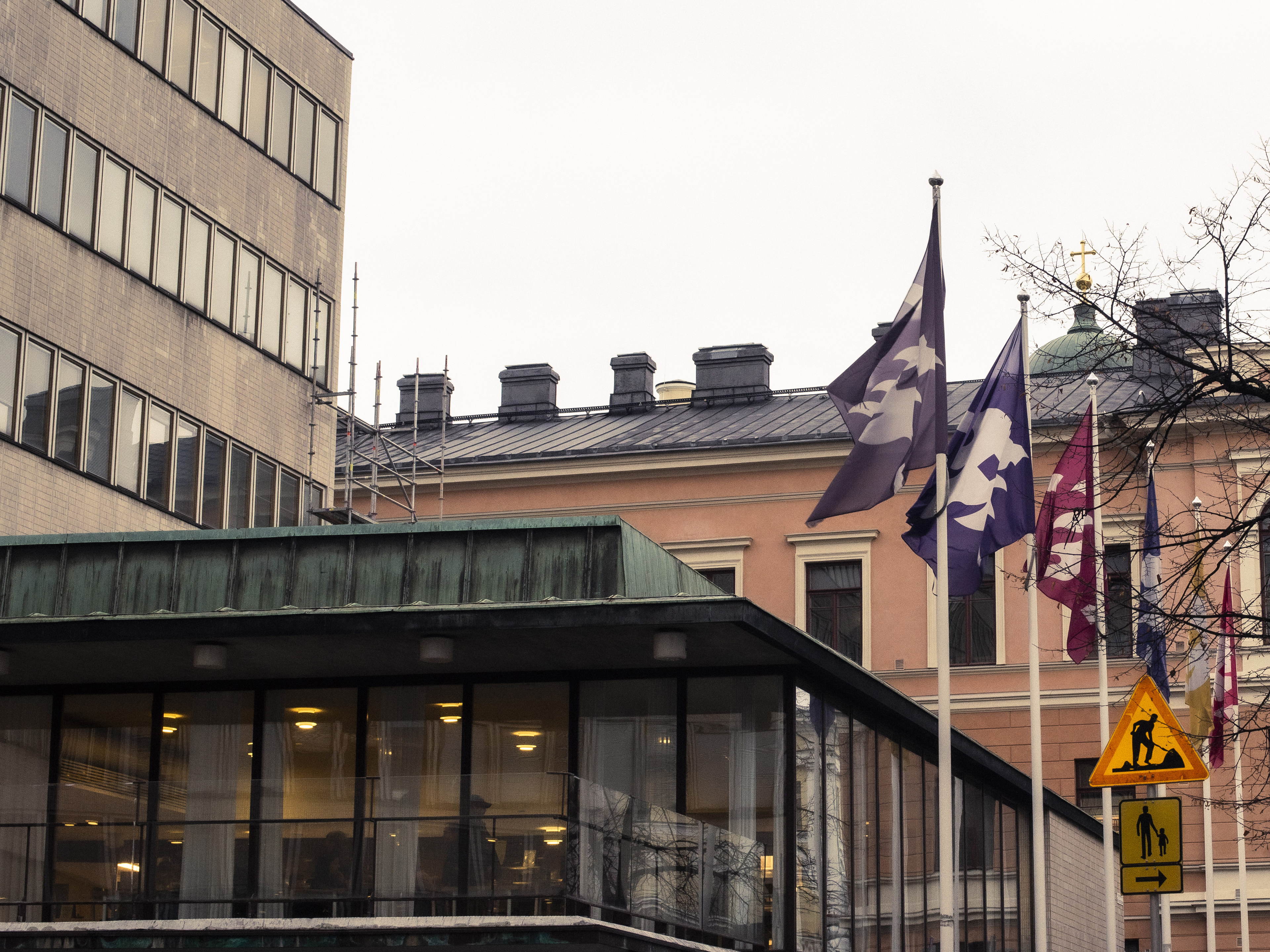 Helsingfors universitets flaggar