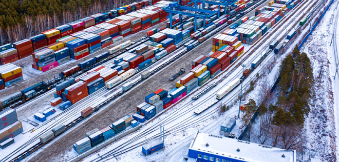 Kontit talvimaisemassa